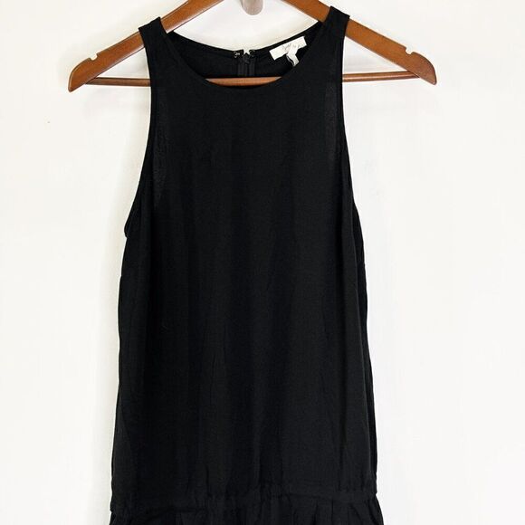 Joie Black Viscose Full Length Sleeveless Jumpsuit - Picture 3 of 9